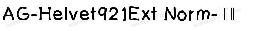 AG-Helvet921Ext Norm字体转换